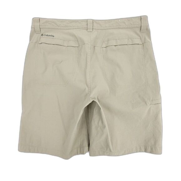 COLUMBIA Jasper Butte 10" Nylon UPF Cargo Shorts Gray Men 36 Gorpcore Khaki - Picture 5 of 9